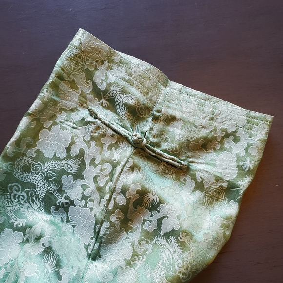 Oriental/Asian Style Pants in Green sz M - Picture 2 of 8